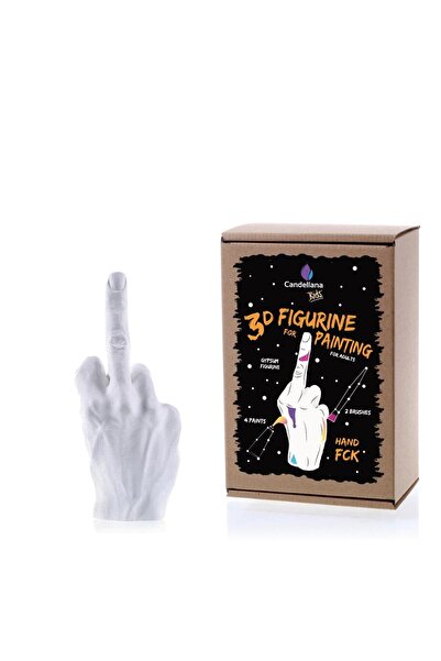 OEM Figurină din ipsos pentru colorat Hand FCK - creativă de la Candellana Kids