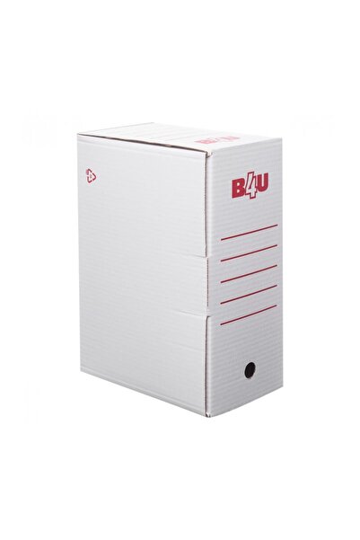 MC Micostore Архивна кутия B4U 30265210, 15 см, картонена, бяла