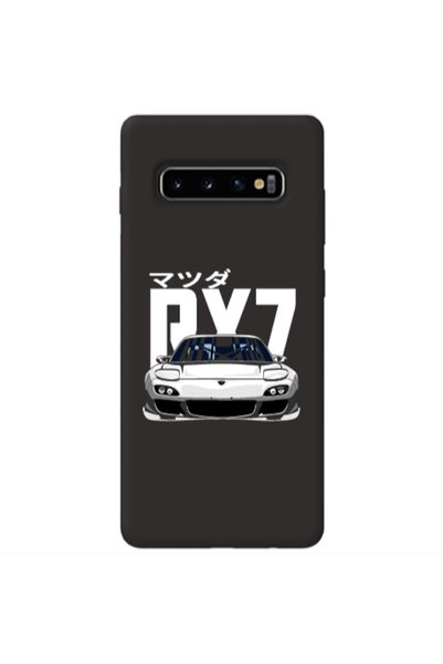 Other Samsung S10 Car Rx7 Black Colored Silicone TPU Θήκη