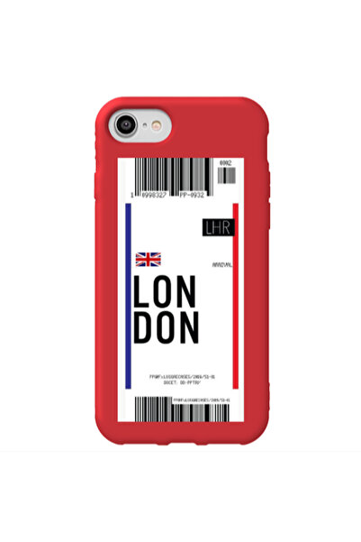 Other Apple iPhone SE 2020 London Arrival Red Colored Silicone TPU Θήκη