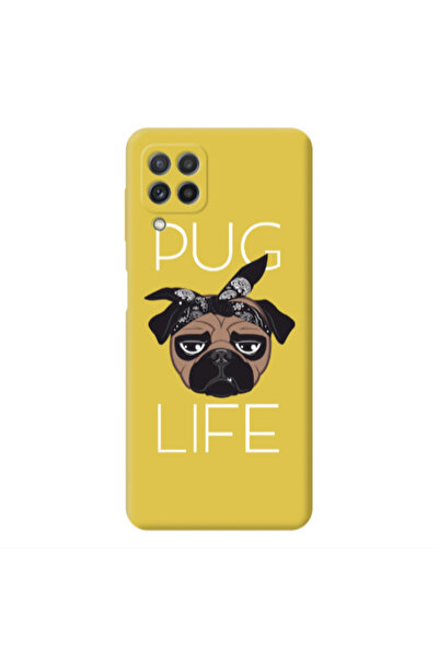 Other Samsung A22 4G Pug Life Yellow Colored Silicone TPU Θήκη