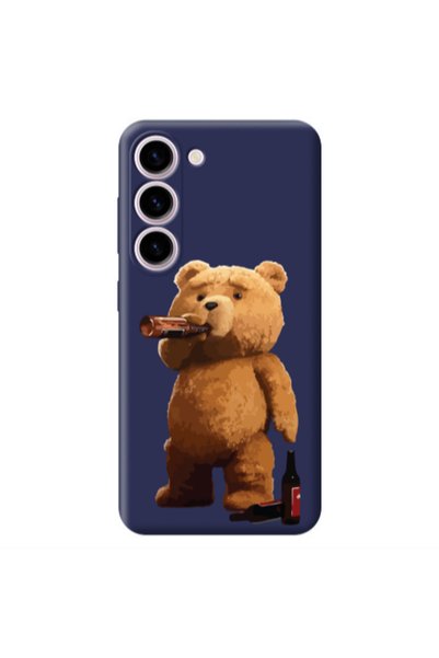 Other Samsung S23 Beer Time Dark Grey Colored Silicone TPU Θήκη