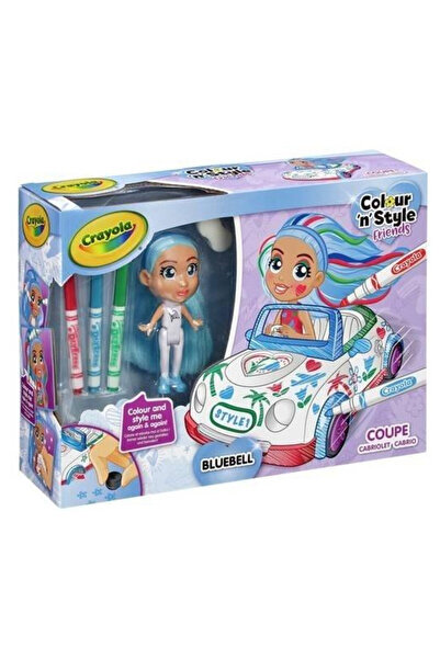 Crayola Figurina Colour Style kabriolet set colorare papusa si masina multico...