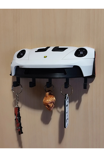 Eva Prints Cuier pentru chei Porsche GT3RS, organizator perete, suport chei a...