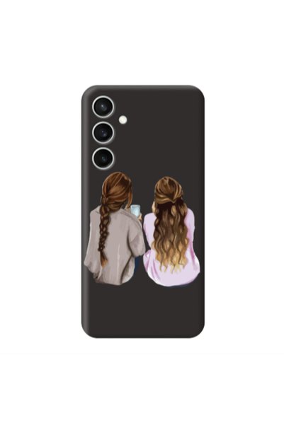 Other Samsung S24 Plus Friends Black Colored Silicone TPU Θήκη