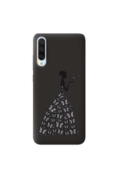 Other Xiaomi Mi 9 Lite Butterfly Girl Black Colored Silicone TPU Θήκη
