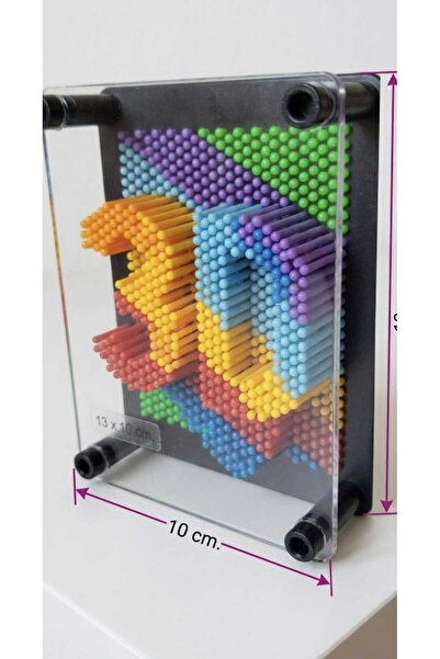feys shop 3D Çivi Sanatı Pinart Kalıp Çıkarma Oyunu - Renkli 3D Pin Art Çivi ...