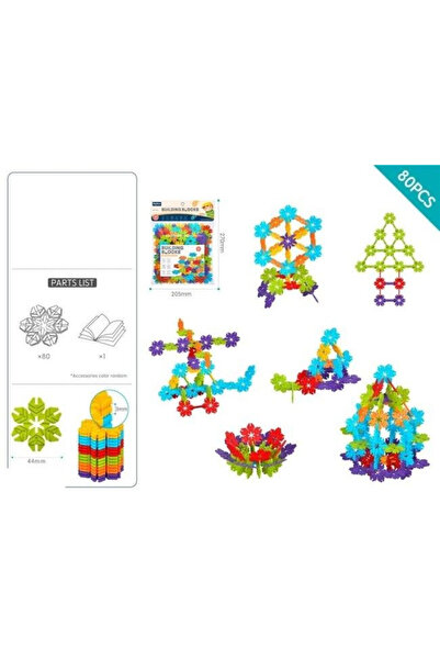 OEM Set de constructie Merkpol 80 piese colorate creativ