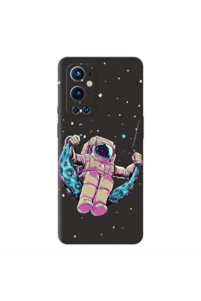 Other Oneplus 9 Pro Astronaut swinging on the moon Black Colored Silicone TPU...