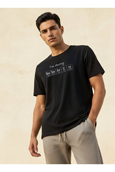 FAV Men Slim Fit Crew Neck Short Sleeve Printed T-shirt