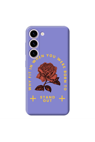Other Samsung S23 Plus Stand out Purple Colored Silicone TPU Θήκη