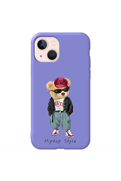Other Apple iPhone 13 Hip hop style Purple Colored Silicone TPU Θήκη