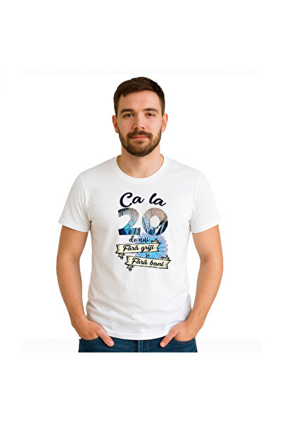 OEM Tricou barbat Ca la 20de ani , 100%bumbac