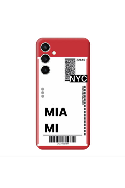 Other Samsung S24 Plus Miami NYC Red Colored Silicone TPU Θήκη