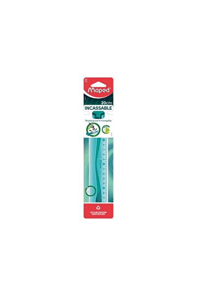 Maped Ruler Unbreakable 20 cm blue