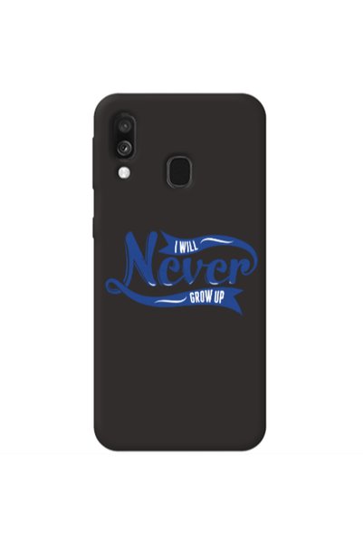 Other Samsung A40 I Will Never Grow Up Black Colored Silicone TPU Θήκη
