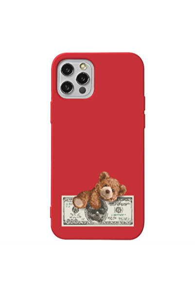 Other Apple iPhone 12 Pro Money Style Red Colored Silicone TPU Θήκη