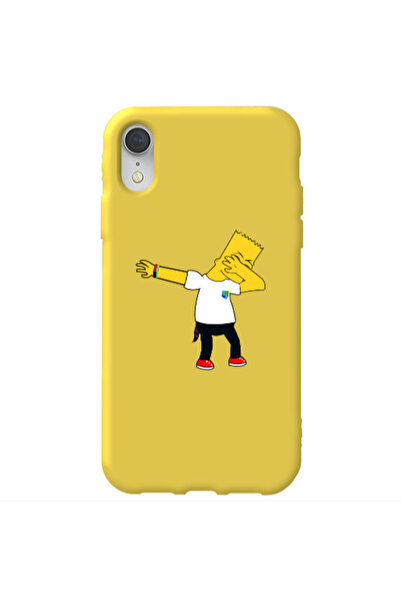Other Apple iPhone Xr Simpsons2 Yellow Colored Silicone TPU Θήκη