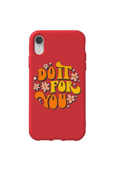 Other Apple iPhone Xr Do it For You Red Colored Silicone TPU Θήκη