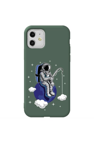 Other Apple iPhone 11 Fishing space Dark Green Colored Silicone TPU Θήκη