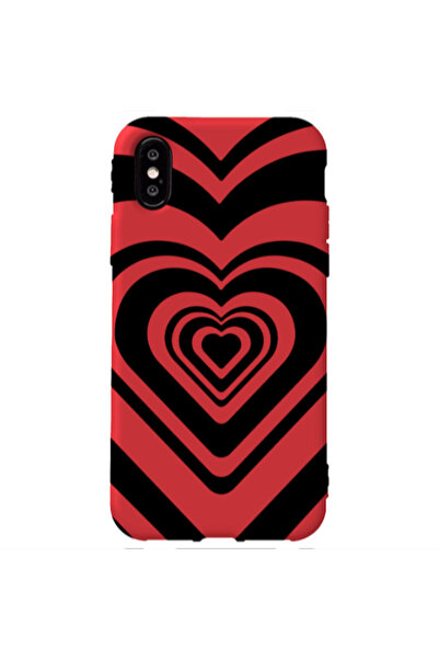 Other Apple iPhone Xs Max Hypnosis Red Colored Silicone TPU Θήκη