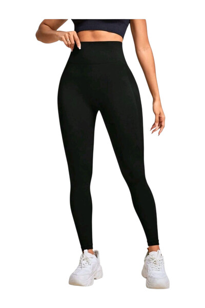 OEM Colanti dama, elastici, negri, pentru fitness, L