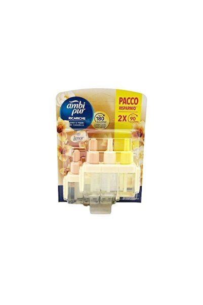 Ambi Pur Rezervă odorizant de cameră 3Volution, Auriu&Vanilie 2x20ml