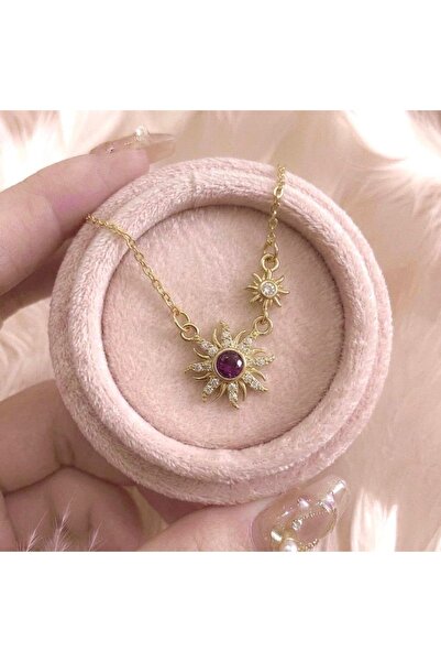 Heda Jewelry Violet Sun Kolye - Rapunzel Temalı Mor Güneş Kolye