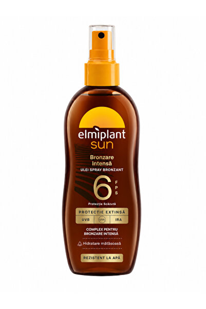 ELMIPLANT Spray de ulei de plajă pentru bronzare rapidă SPF 6, 150 ml
