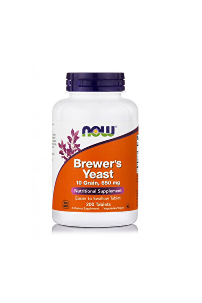 Now | Brewers Yeast 10 Grain 650mg | Συμπλήρωμα Διατροφής | 200 Vegeterian Tabs.