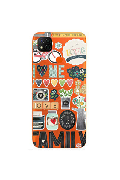 Other Xiaomi Redmi 9c Family love home Transparent Silicone TPU Θήκη