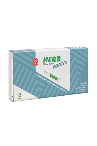 Herb | Micro Filter Ultra Thin Κατάλληλο για Slim ή Στριφτό Τσιγάρο | 12τεμ