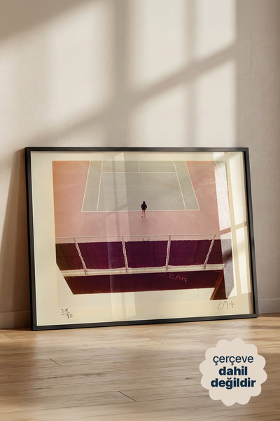 Persona Istanbul David Hockney "Tennis Court, Berkeley" - Sanat Posteri (Çerç...