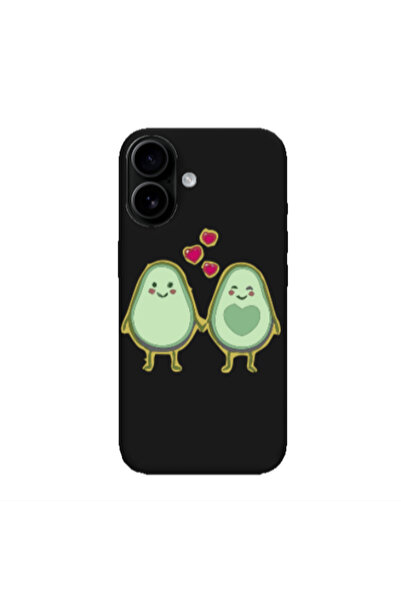 Other Apple Iphone 16 plus Avocados Black Colored Silicone TPU Θήκη