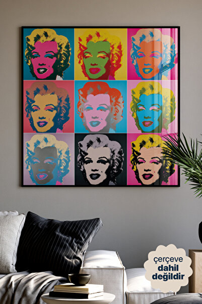 Persona Istanbul Andy Warhol "Marilyn Monroe" - Pop Art Posteri (Çerçevesiz)