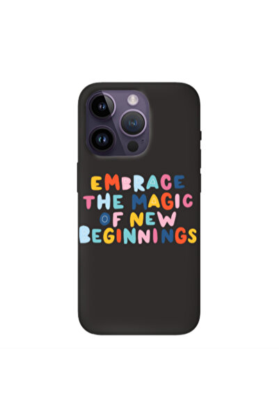 Other Apple iPhone 14 Pro Max Embrace Black Colored Silicone TPU Θήκη