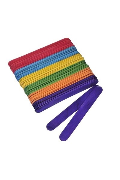 DAsiNU Betisoare de Constructie Colorate De Inghetata 15cm 60buc