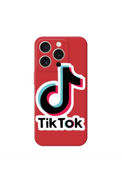 Other Apple Iphone 16 Pro Tik Tok Red Colored Silicone TPU Θήκη