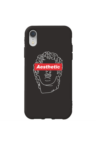 Other Apple iPhone Xr Aesthetic Black Colored Silicone TPU Θήκη