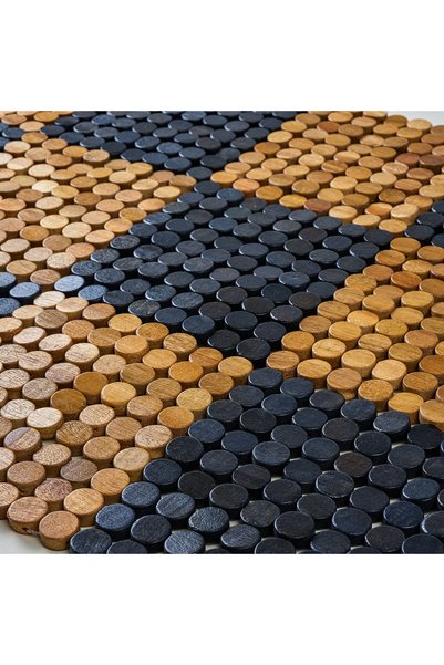 Zsa Zsa Zsu Toba Natural-Black Wooden Mat