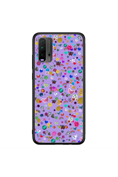 Other Xiaomi Redmi 9T Stars and Rainbow Black Glossy Θήκη