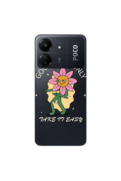 Other Xiaomi Poco C65 Good Vibes Only Transparent Silicone TPU Θήκη