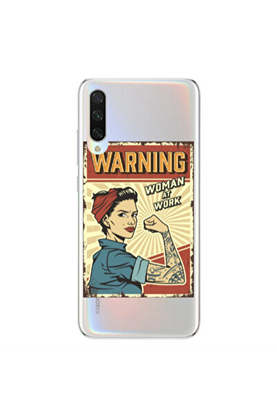 Other Xiaomi Mi 9 Lite Woman at work Transparent Silicone TPU Θήκη