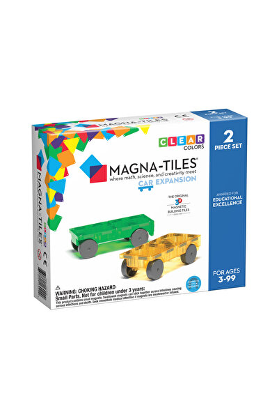 Magna Μαγνητικό Παιχνίδι Κατασκευών Magna-Tiles Αυτοκίνητα Σετ 2 Τεμαχίων Κίτ...
