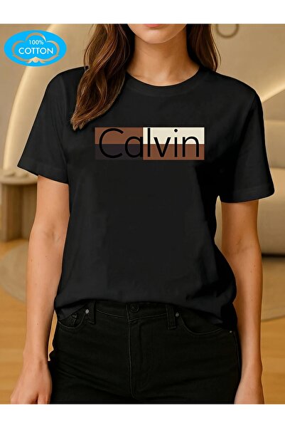 45 BPM 100% Spring/Summer Top, Print, Round Neck Ribbed Loose Fit, Suitable f...