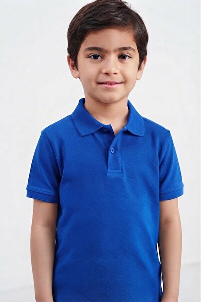 NACAR STORE Children's Unisex Cotton Polo Collar Short Sleeve School T-Shirt ...
