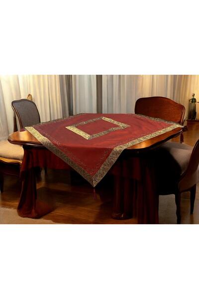 Linea Home Σετ 4 τεμαχίων Ινδικής Ταφτάς Μπορντό Τετράγωνο Σετ Κωδικός 6/110 ...