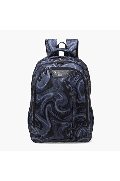 Spirit Swirl Print School Backpack for Boys 8-13 Years with Adjustable Should...