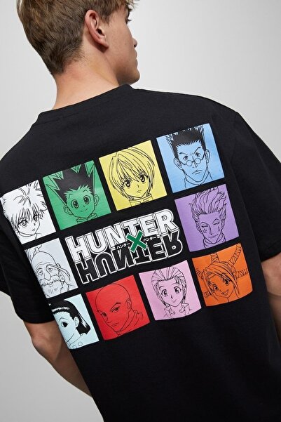 Vordevia Tricou oversize din bumbac cu imprimeu pe spate Hunter Hunter