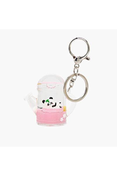 Lifestyle Keychain with Liquid Watering Can Charm